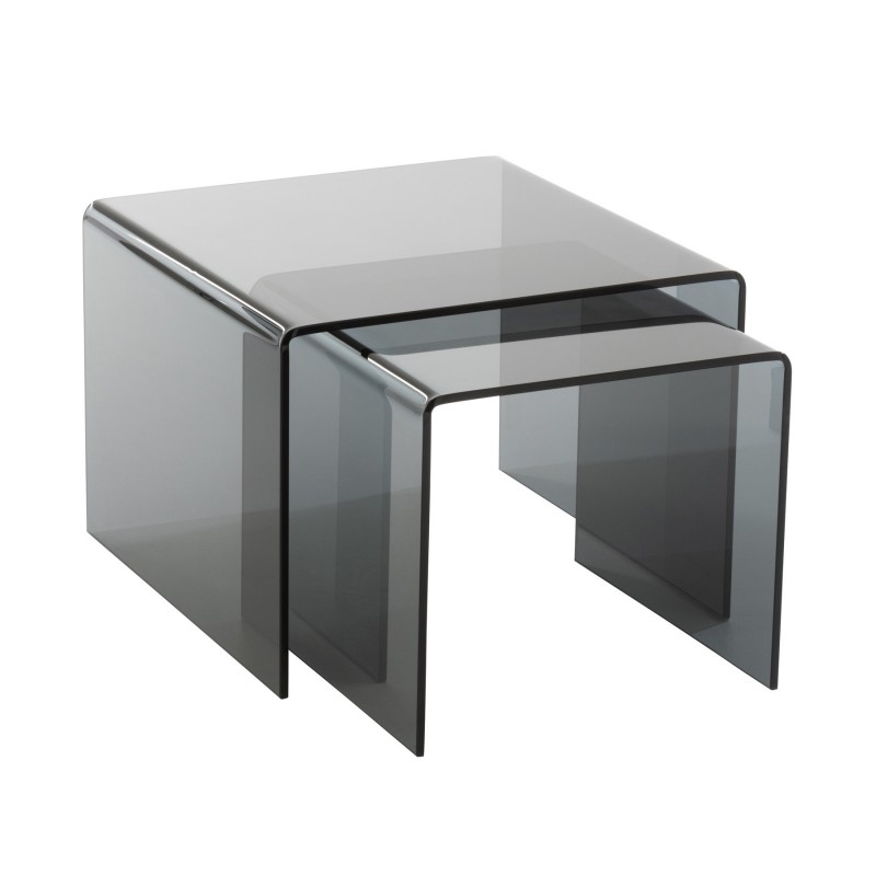 Smoked glass clearance end table